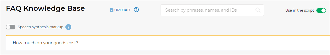 Adding a question